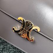 Ceiline Medium Triomphe Calfskin In Grey 18736 Size 22x16.5x7cm - 6