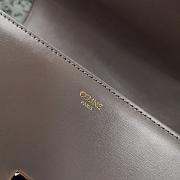Ceiline Medium Triomphe Calfskin In Grey 18736 Size 22x16.5x7cm - 5