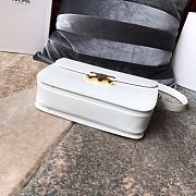Ceiline Medium Triomphe Calfskin In White 18736 Size 22x16.5x7cm - 4