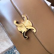 Ceiline Medium Triomphe Calfskin In Brown 18736 Size 22x16.5x7cm - 6