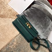 Ceiline Medium Triomphe Calfskin In Dark Green Color 18736 Size 22x16.5x7cm - 6