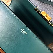Ceiline Medium Triomphe Calfskin In Dark Green Color 18736 Size 22x16.5x7cm - 5
