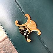 Ceiline Medium Triomphe Calfskin In Dark Green Color 18736 Size 22x16.5x7cm - 3