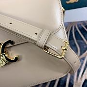 Celine Large Triomphe Bag Calfskin In Beige 18737 Size 25x18x6cm - 6