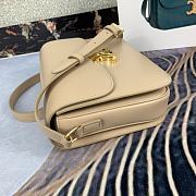 Celine Large Triomphe Bag Calfskin In Beige 18737 Size 25x18x6cm - 3