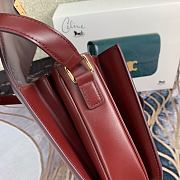 Celine Large Triomphe Bag Calfskin In Red 18737 Size 25x18x6cm - 6