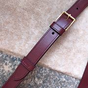 Ceiline Medium Triomphe Calfskin In Wine Red 18736 Size 22x16.5x7cm - 4
