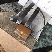 Ceiline Small Classic Box Calfskin In Brown 18918 Size 17cm - 3