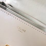 Ceiline Small Classic Box Calfskin In White 18918 Size 17cm - 3