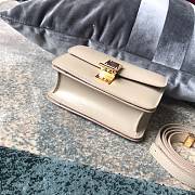 Ceiline Small Classic Box Calfskin In White 18918 Size 17cm - 2