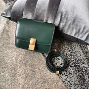 Ceiline Small Classic Box Calfskin In Dark Green 18918 Size 17cm - 1
