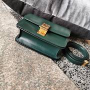 Ceiline Small Classic Box Calfskin In Dark Green 18918 Size 17cm - 4