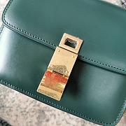 Ceiline Small Classic Box Calfskin In Dark Green 18918 Size 17cm - 5