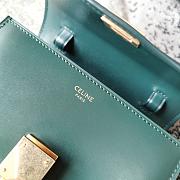 Ceiline Small Classic Box Calfskin In Dark Green 18918 Size 17cm - 3