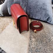 Ceiline Small Classic Box Calfskin In Red 18918 Size 17cm - 6