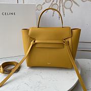 Ceiline Pico Belt Bag In Grained Calfskin Pollen 194263 Size 15x13x9 cm - 1