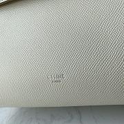 Ceiline Pico Belt Bag In Grained Calfskin White 194263 Size 15x13x9 cm - 6