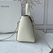 Ceiline Pico Belt Bag In Grained Calfskin White 194263 Size 15x13x9 cm - 5