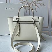 Ceiline Pico Belt Bag In Grained Calfskin White 194263 Size 15x13x9 cm - 4
