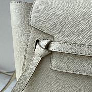 Ceiline Pico Belt Bag In Grained Calfskin White 194263 Size 15x13x9 cm - 3