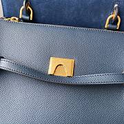 Ceiline Pico Belt Bag In Grained Calfskin Blue 194263 Size 15x13x9 cm - 6
