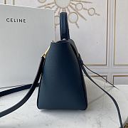 Ceiline Pico Belt Bag In Grained Calfskin Blue 194263 Size 15x13x9 cm - 3