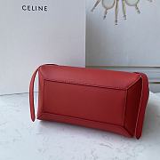 Ceiline Pico Belt Bag In Grained Calfskin Red 194263 Size 15x13x9 cm - 6