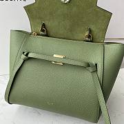 Ceiline Pico Belt Bag In Grained Calfskin Sage Green 194263 Size 15x13x9 cm - 6