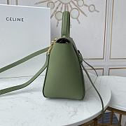 Ceiline Pico Belt Bag In Grained Calfskin Sage Green 194263 Size 15x13x9 cm - 5