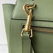 Ceiline Pico Belt Bag In Grained Calfskin Sage Green 194263 Size 15x13x9 cm - 2