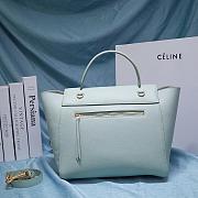 Ceiline Pico Belt Bag In Grained Calfskin Vert D'eau 194263 Size 15x13x9 cm - 3