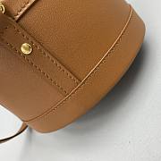 Celine Medium Tambour Bag In Tan Smooth Calfskintan 19519 Size 17x12x17cm - 2