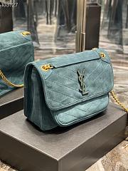 YSL Niki Frosted Leather 498894 Size 28×20×8cm - 4