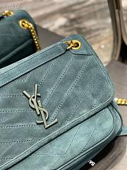YSL Niki Frosted Leather 498894 Size 28×20×8cm - 2