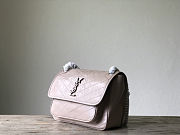 YSL Baby Niki Shoulder Bag Beige 533037 Size 28x20x8.5cm - 3