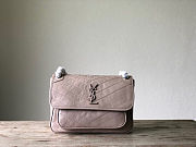 YSL Baby Niki Shoulder Bag Beige 533037 Size 28x20x8.5cm - 2