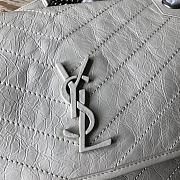 YSL Baby Niki Shoulder Bag White 533037 Size 28x20x8.5cm - 2