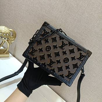 Louis Vuitton Mini Soft Trunk Flocking Rivets M44480 Size 25x18x10cm 