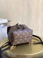 Louis Vuitton Montsouris Backpack Canvas Black M45410 17cm - 4