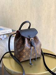 Louis Vuitton Montsouris Backpack Canvas Black M45410 17cm - 3