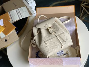 Louis Vuitton Montsouris Backpack White M45205 27.5cm
