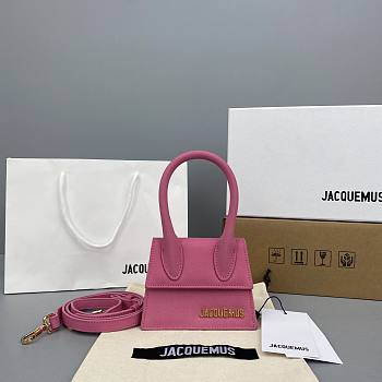 Jacquemus Velvet Rose Red Size 12x8x5cm