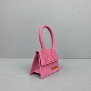 Jacquemus Velvet Rose Red Size 12x8x5cm - 5