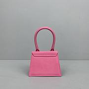 Jacquemus Velvet Rose Red Size 12x8x5cm - 4