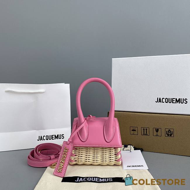Jacquemus Le Chiquito Bamboo Weaving Powder 12x8x5cm - 1