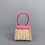 Jacquemus Le Chiquito Bamboo Weaving Powder 12x8x5cm - 3