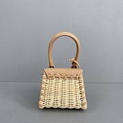 Jacquemus Le Chiquito Bamboo Nude Powder Yellow 12x8x5cm - 4