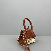 Jacquemus Le Chiquito Bamboo Braided Brown 12x8x5cm - 2