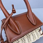Jacquemus Le Chiquito Bamboo Braided Brown 12x8x5cm - 5