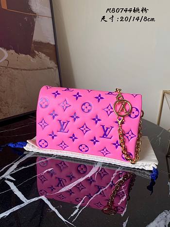 Louis Vuitton Coussin Purple&Pink M58628 Size 20x14x8 cm 